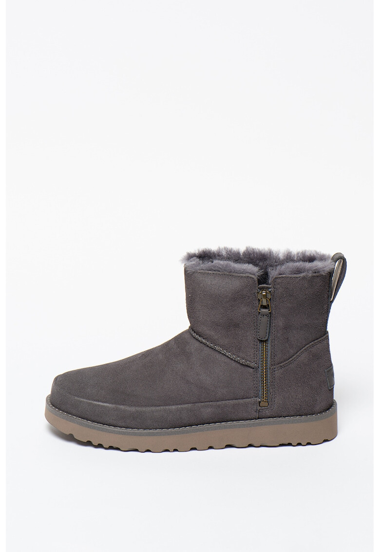 UGG Велурени боти Classic Zip Mini - Pepit.bg