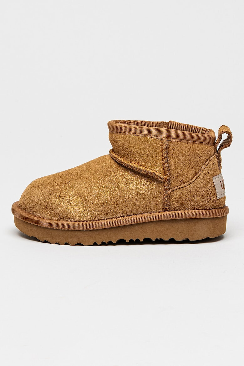 UGG Велурени боти Dazzle с цип - Карамел - Pepit.bg