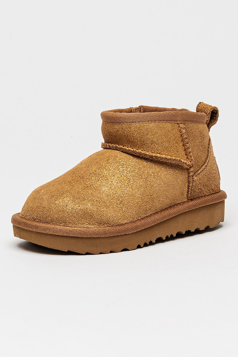 UGG Велурени боти Dazzle с цип - Карамел - Pepit.bg
