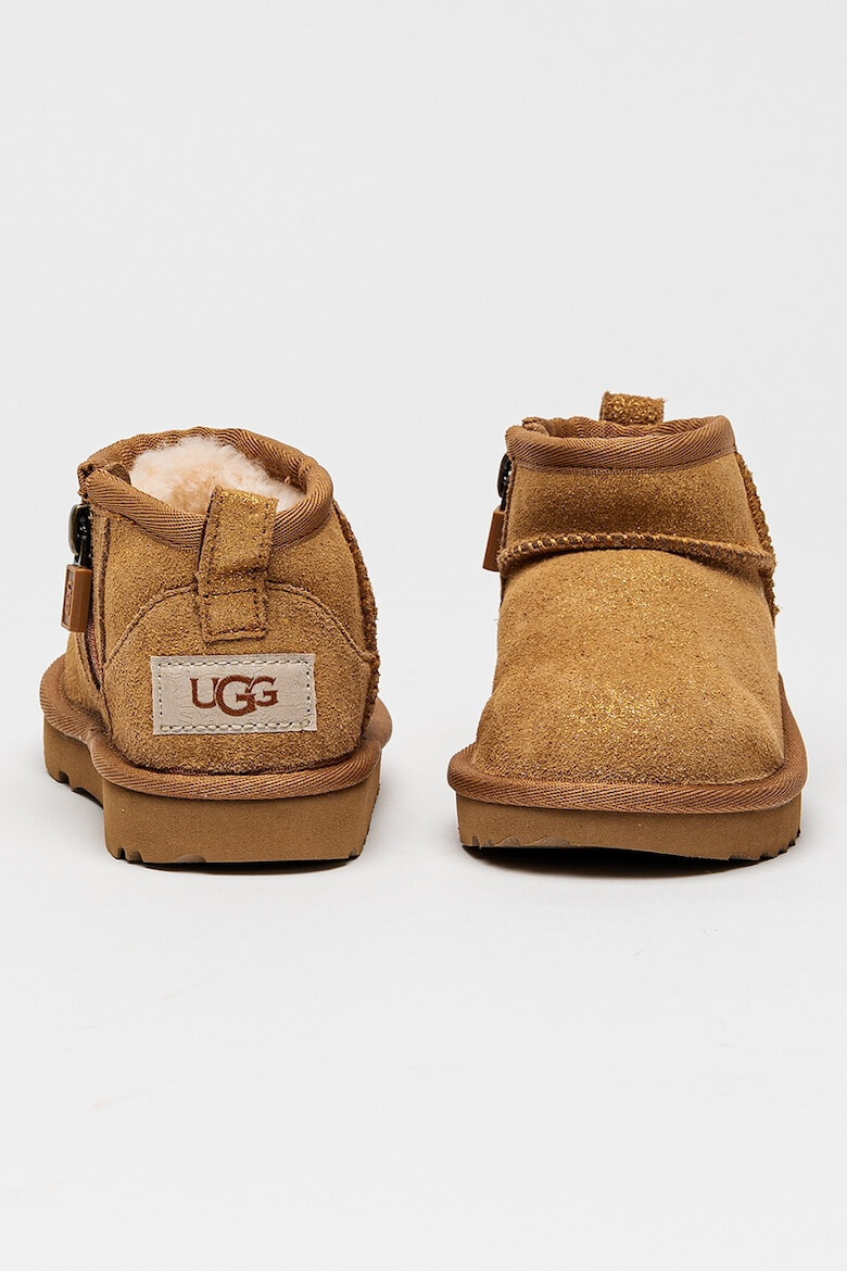 UGG Велурени боти Dazzle с цип - Карамел - Pepit.bg