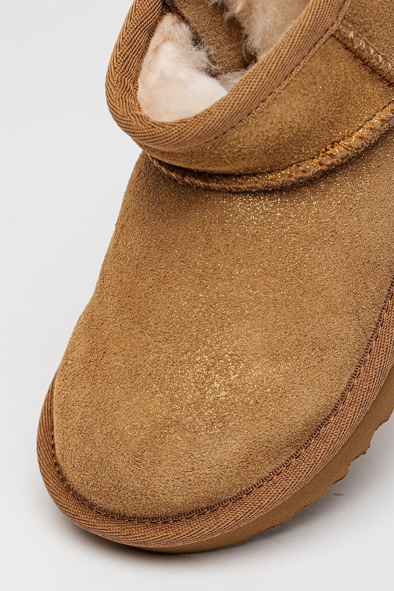 UGG Велурени боти Dazzle с цип - Карамел - Pepit.bg