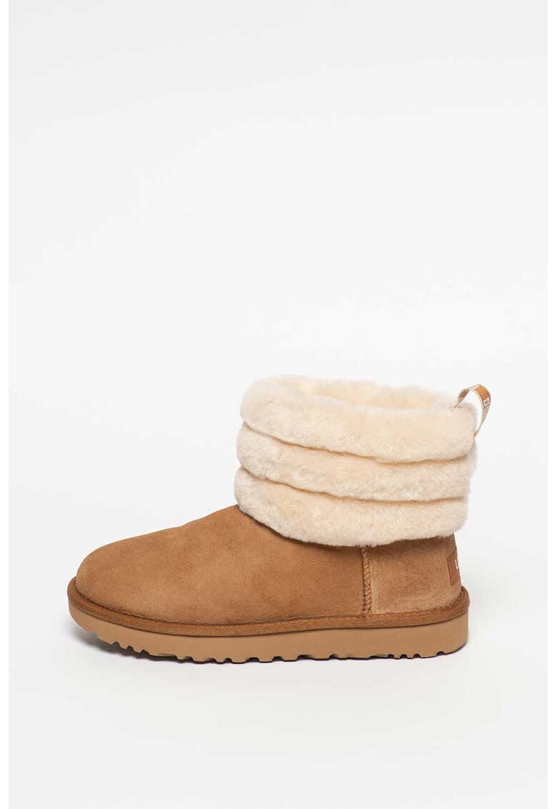 UGG Велурени боти Fluff - Pepit.bg