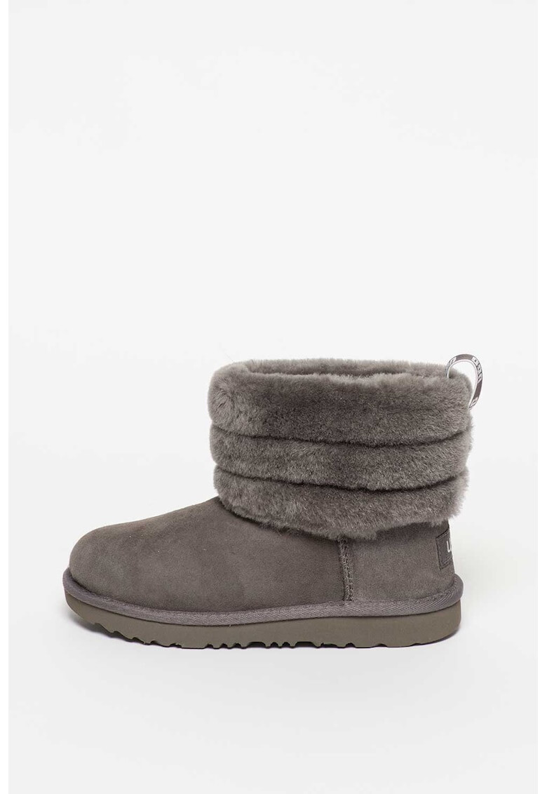 UGG Велурени боти Fluff Mini без закопчаване - Pepit.bg