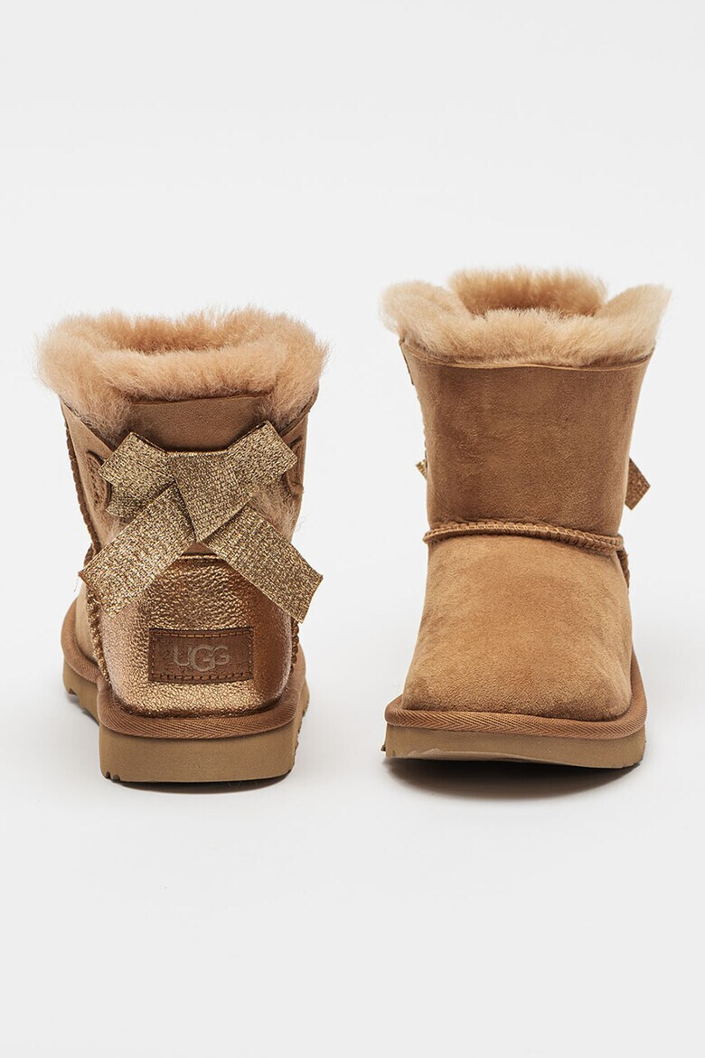 UGG Велурени боти Mini Bailey Bow Glitz - Pepit.bg