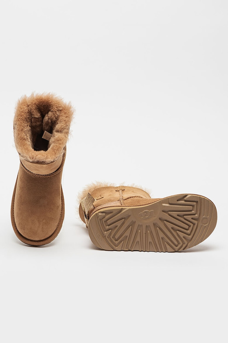 UGG Велурени боти Mini Bailey Bow Glitz - Pepit.bg