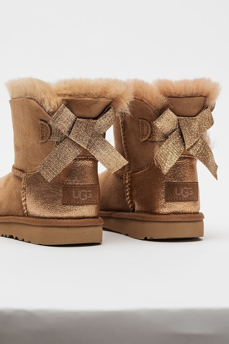 UGG Велурени боти Mini Bailey Bow Glitz - Pepit.bg