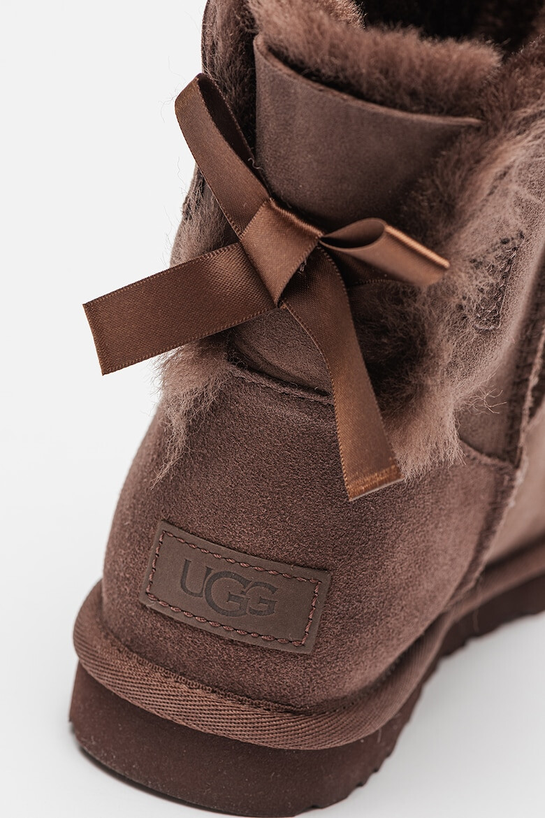 UGG Велурени боти Mini Bailey Bow II - Pepit.bg