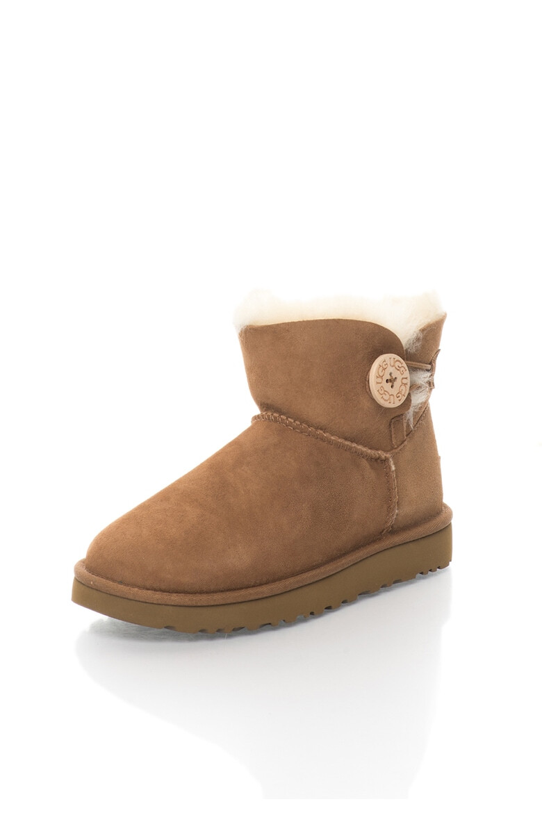 UGG Велурени боти Mini Bailey Button II - Pepit.bg