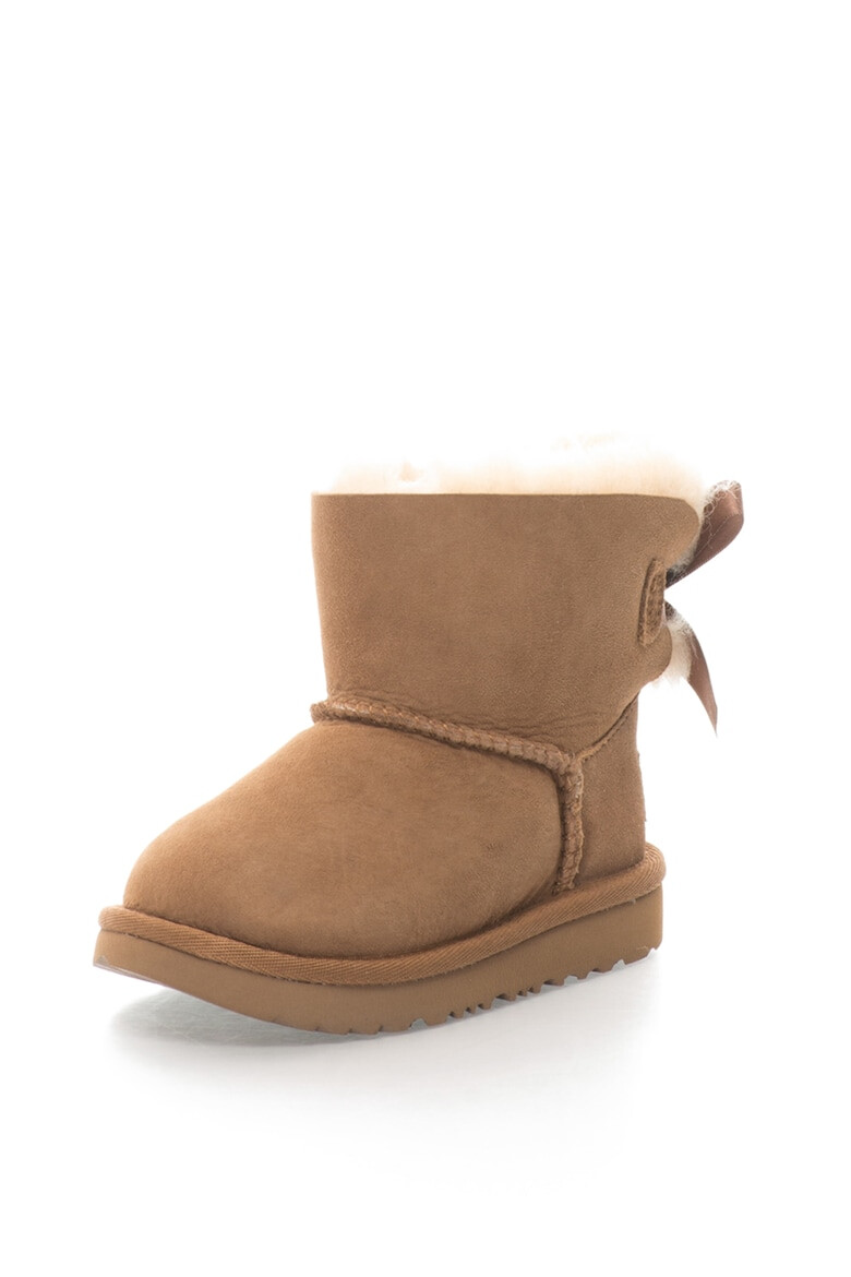 UGG Велурени боти Mini Bailey с панделка - Pepit.bg