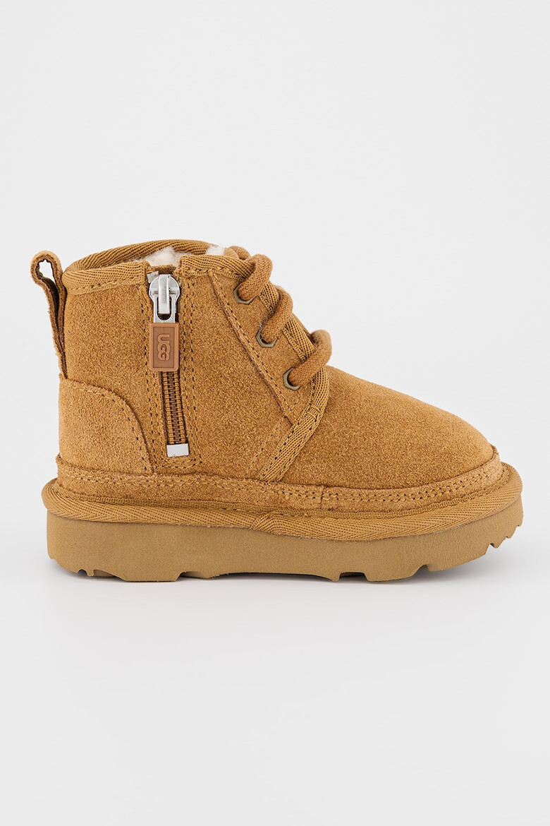 UGG Велурени боти Neumel II с връзки - Тъмножълт - Pepit.bg