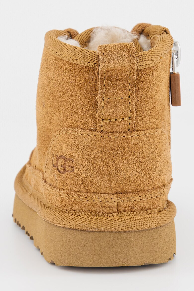 UGG Велурени боти Neumel II с връзки - Тъмножълт - Pepit.bg