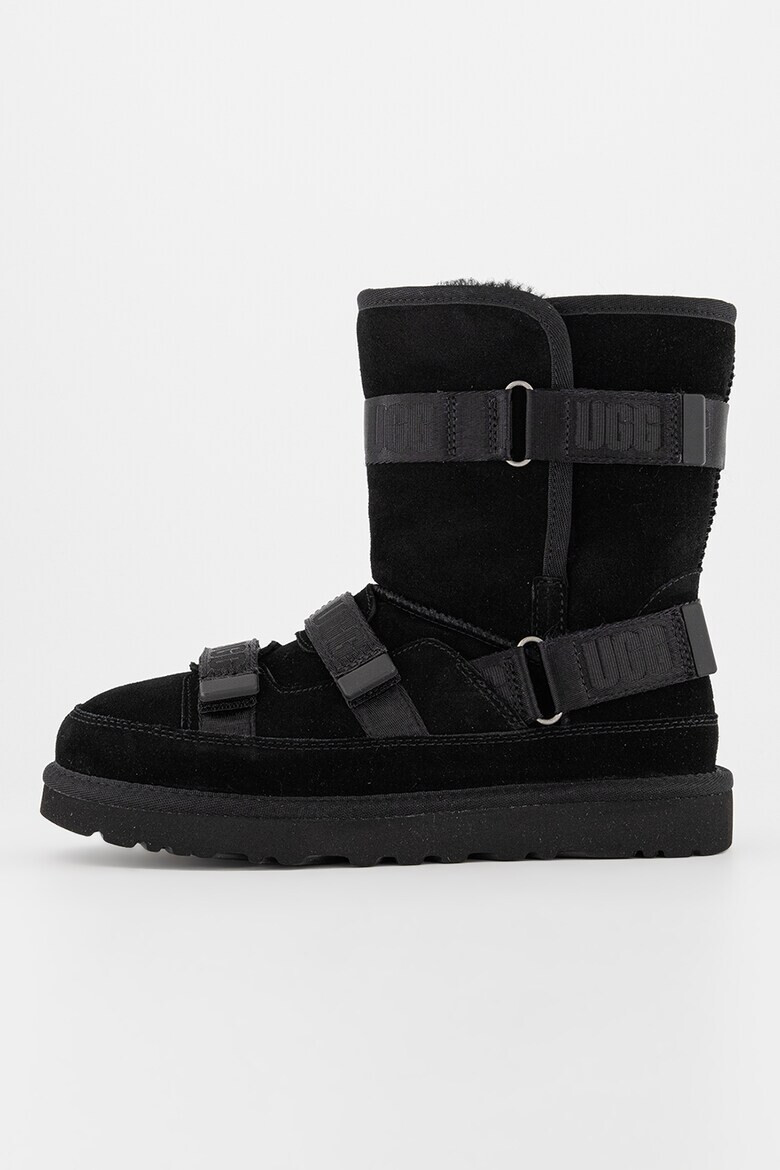 UGG Велурени боти с лого - Pepit.bg
