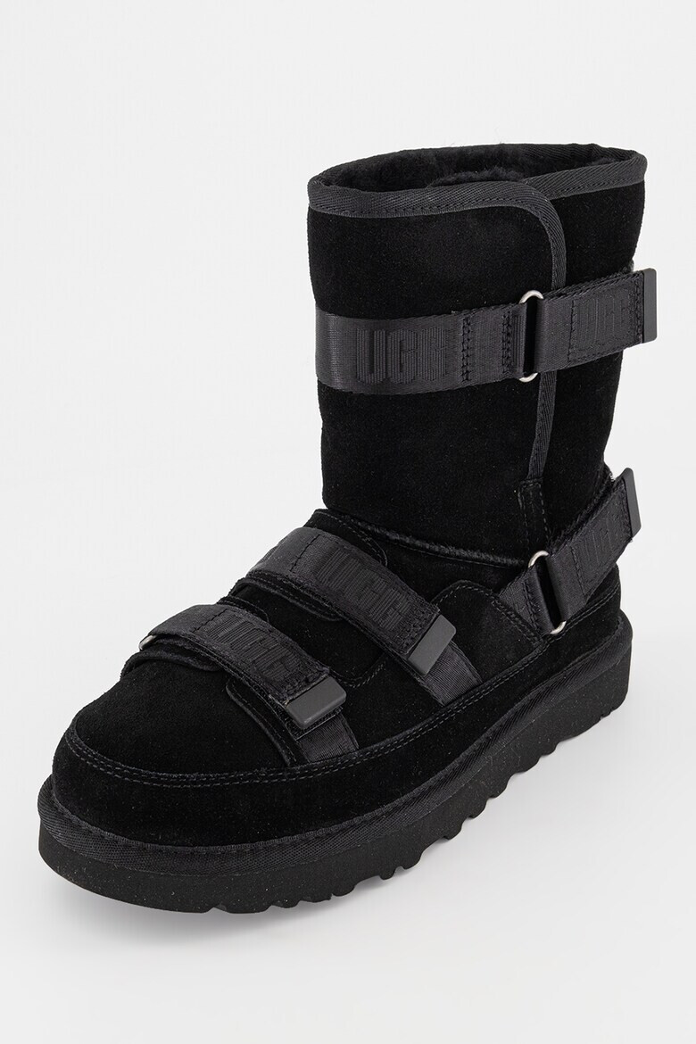 UGG Велурени боти с лого - Pepit.bg