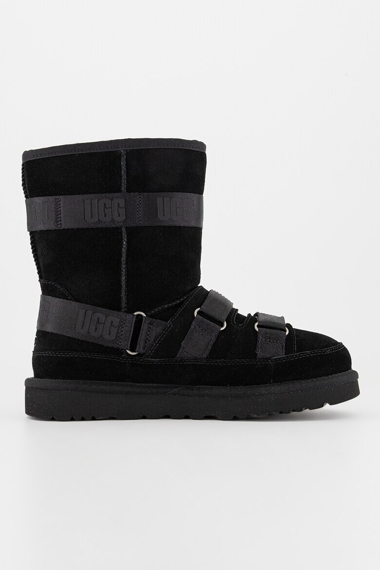 UGG Велурени боти с лого - Pepit.bg