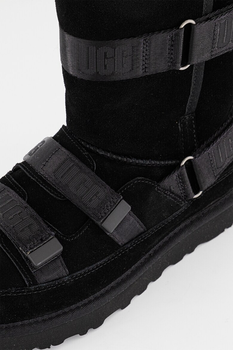 UGG Велурени боти с лого - Pepit.bg