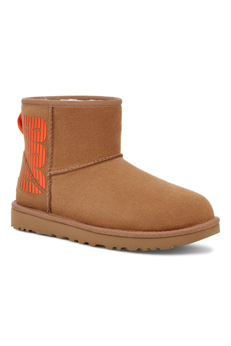 UGG Велурени боти с лого - Pepit.bg