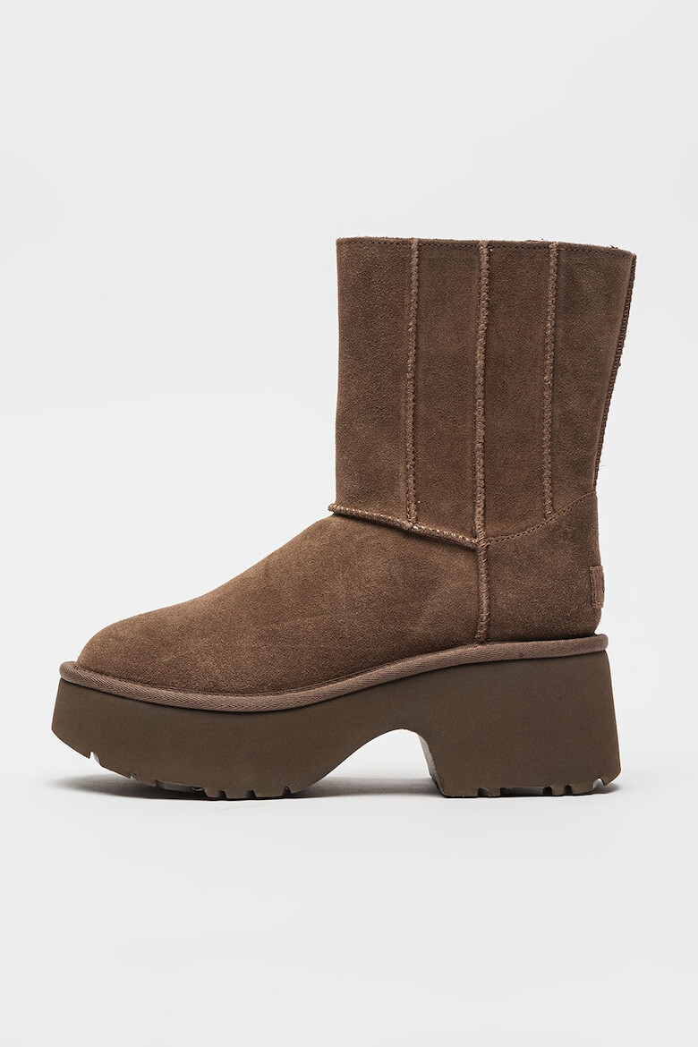 UGG Велурени ботуши до прасеца Classic Twin - Pepit.bg