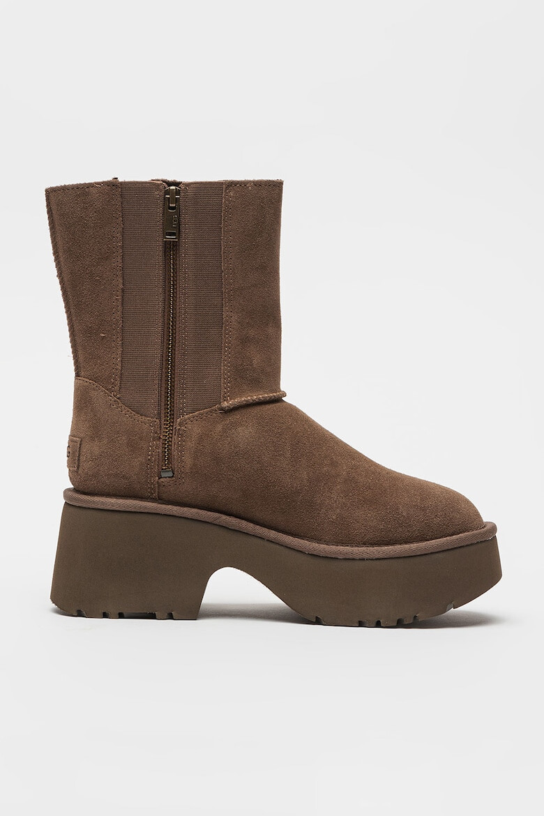 UGG Велурени ботуши до прасеца Classic Twin - Pepit.bg