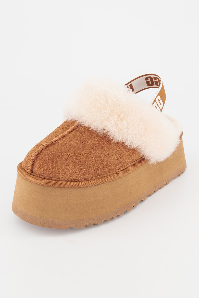 UGG Велурени чехли Funkette с отворена пета - Pepit.bg