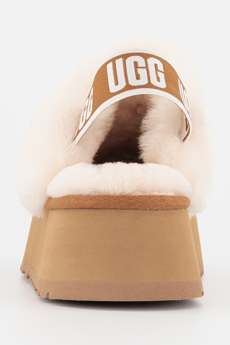 UGG Велурени чехли Funkette с отворена пета - Pepit.bg