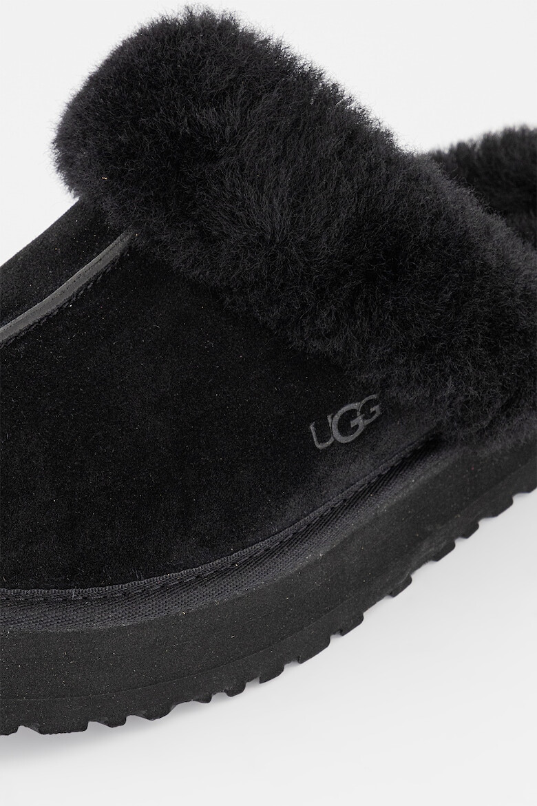 UGG Велурени домашни пантофи Disquette с вълнена вата - Pepit.bg