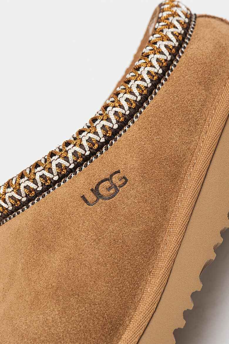 UGG Велурени домашни пантофи Tasman с бродерия - Pepit.bg