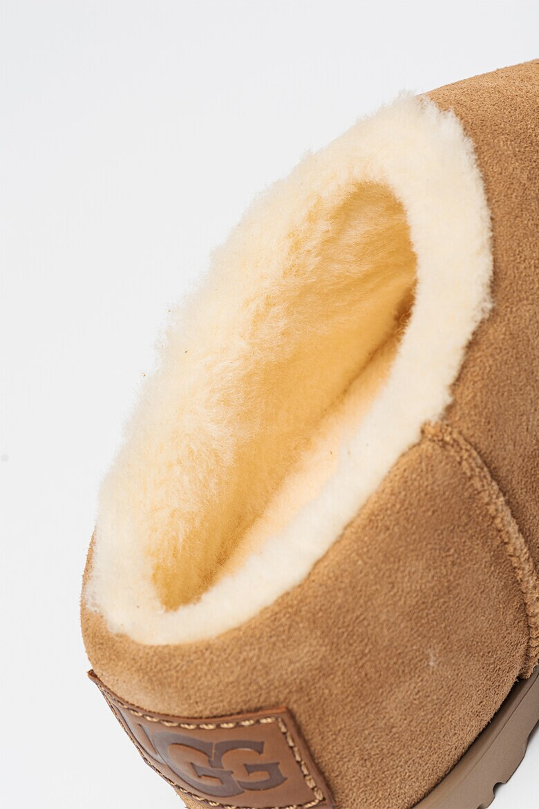 UGG Велурени обувки Mules с равна платформа - Pepit.bg