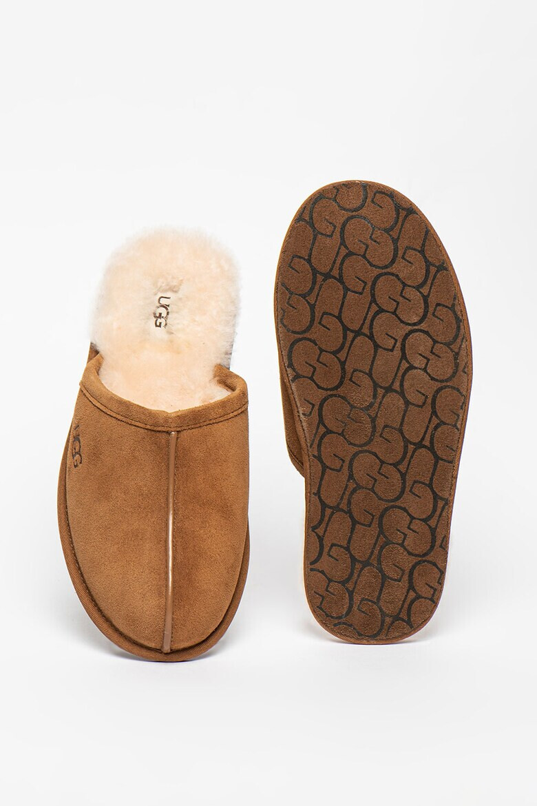 UGG Велурени пантофи Scuff с лого - Pepit.bg