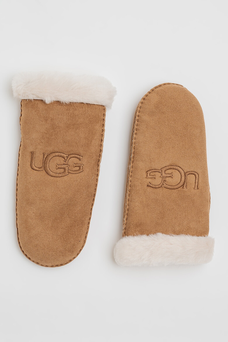 UGG Велурени ръкавици с бродирано лого - Pepit.bg