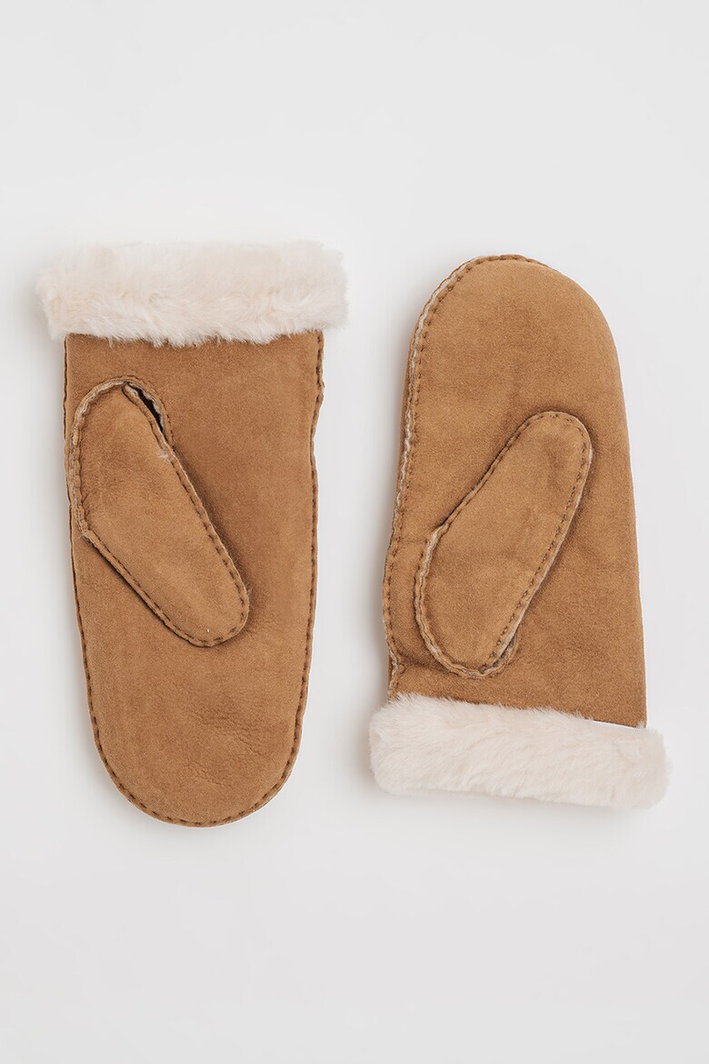 UGG Велурени ръкавици с бродирано лого - Pepit.bg