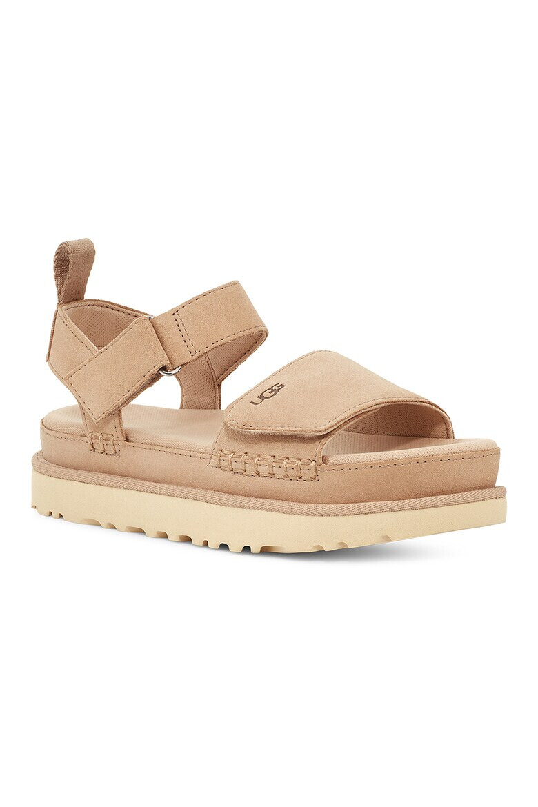 UGG Велурени сандали Goldenstar с равна платформа - Pepit.bg