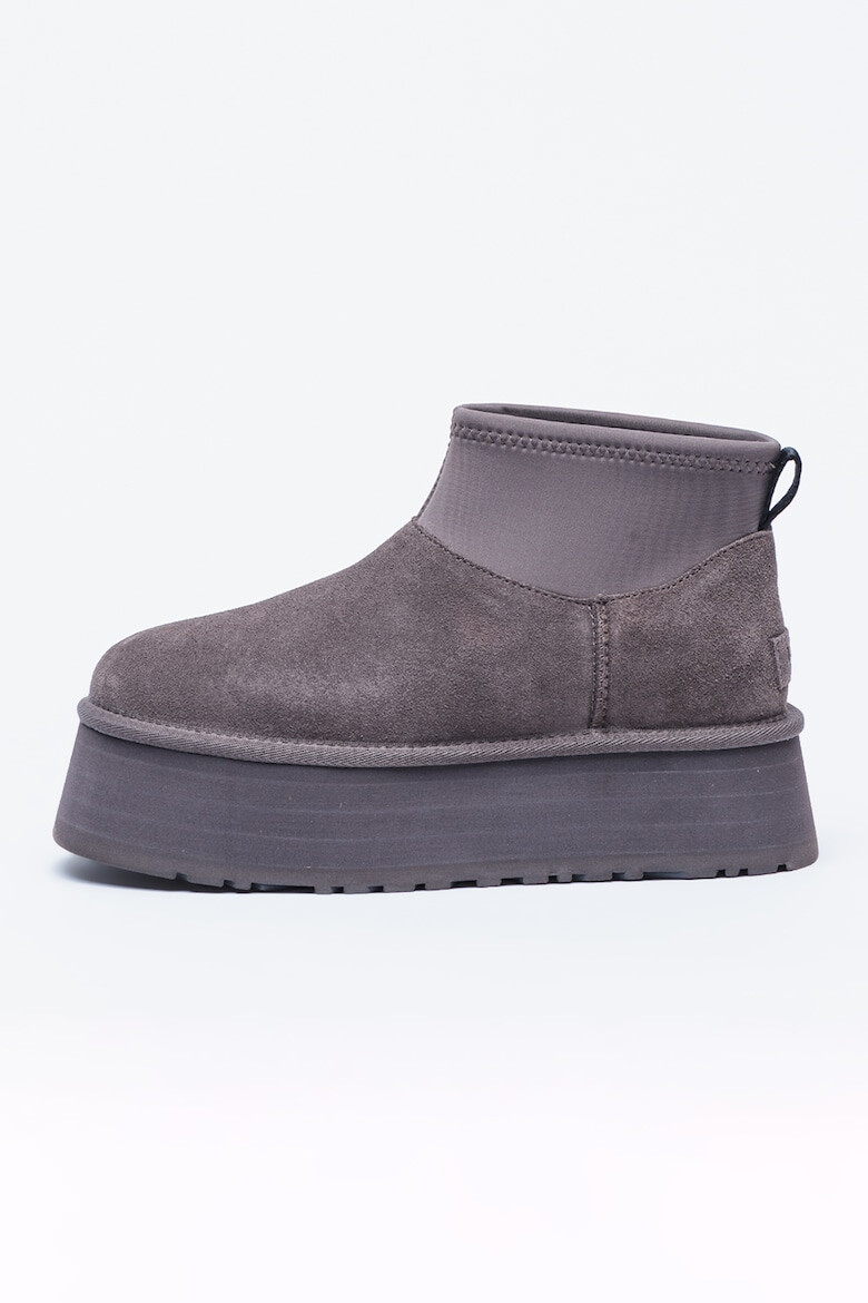 UGG Велурени зимни боти Classic Mini Dipper с текстил - Pepit.bg