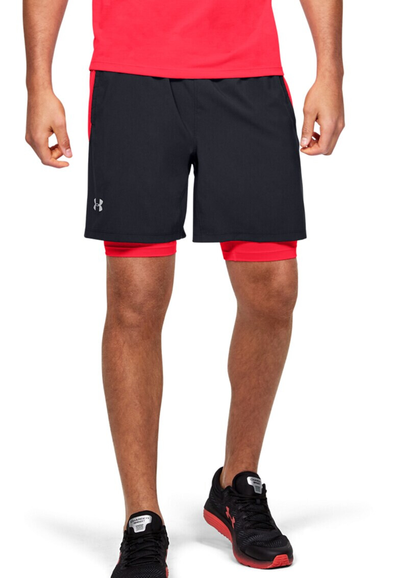 Under Armour Бермуди за бягане Launch с дизайн 2 в 1 - Pepit.bg