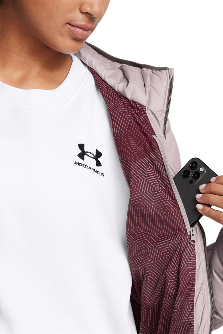Under Armour Бухнало яке с цип - Светло сив - Pepit.bg