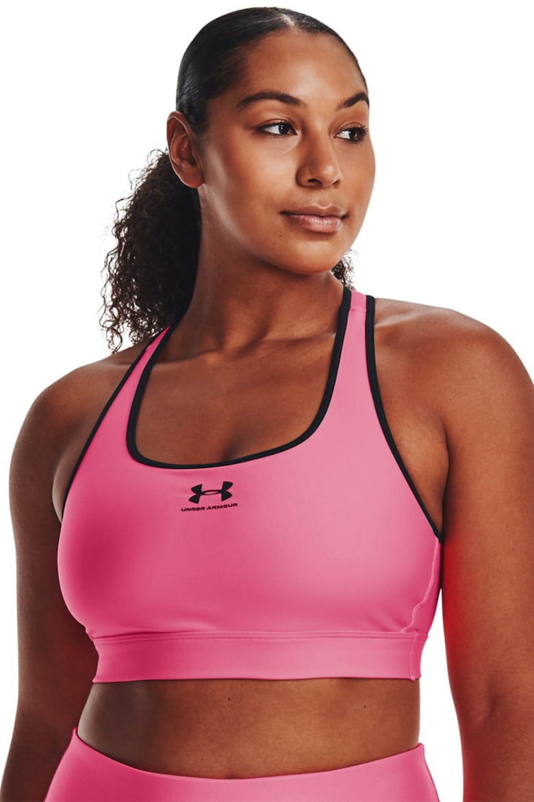 Under Armour Фитнес бюстие Authentics с изрязан гръб - Pepit.bg