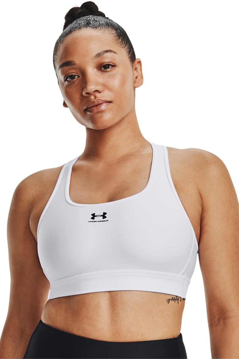 Under Armour Фитнес бюстие Authentics с изрязан гръб - Pepit.bg