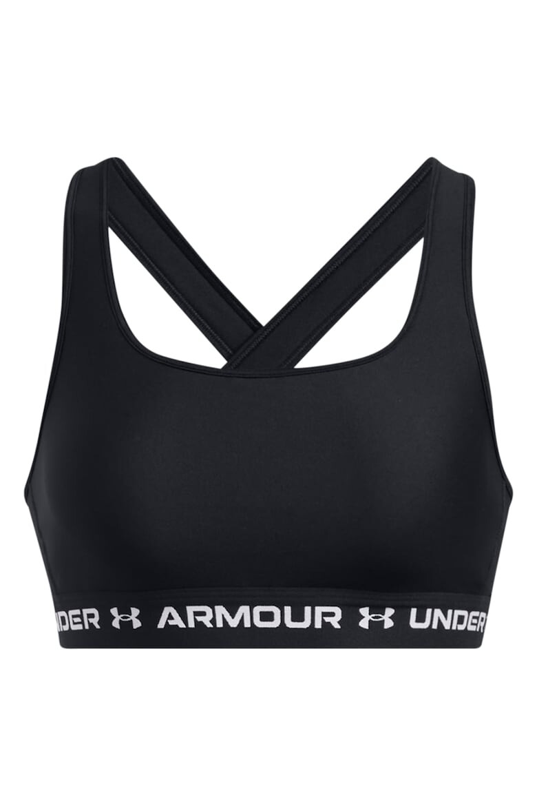 Under Armour Фитнес бюстие с лого и средна поддръжка - Pepit.bg