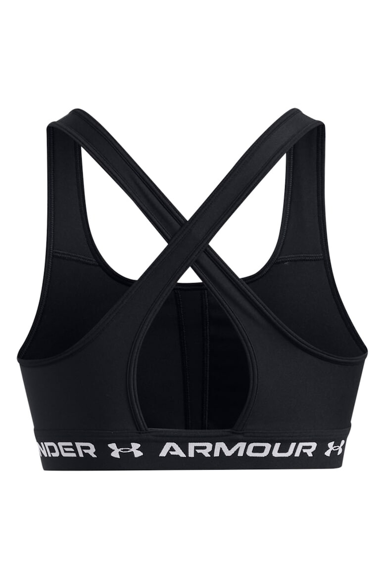 Under Armour Фитнес бюстие с лого и средна поддръжка - Pepit.bg