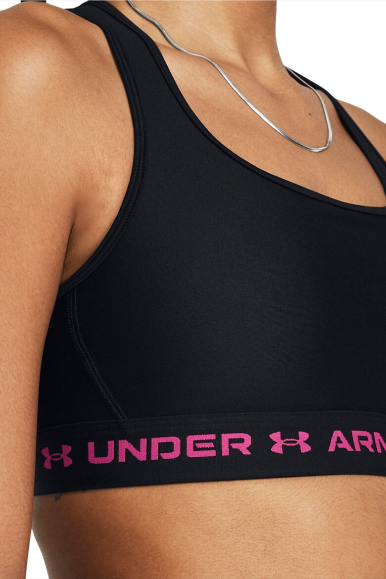 Under Armour Фитнес бюстие с лого и средна поддръжка - Pepit.bg