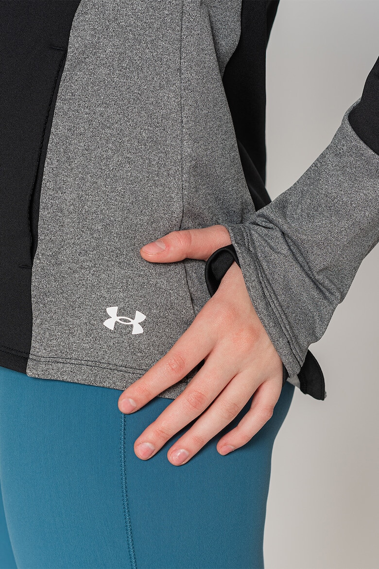 Under Armour Фитнес блуза ColdGear с дизайн с цветен блок - Pepit.bg