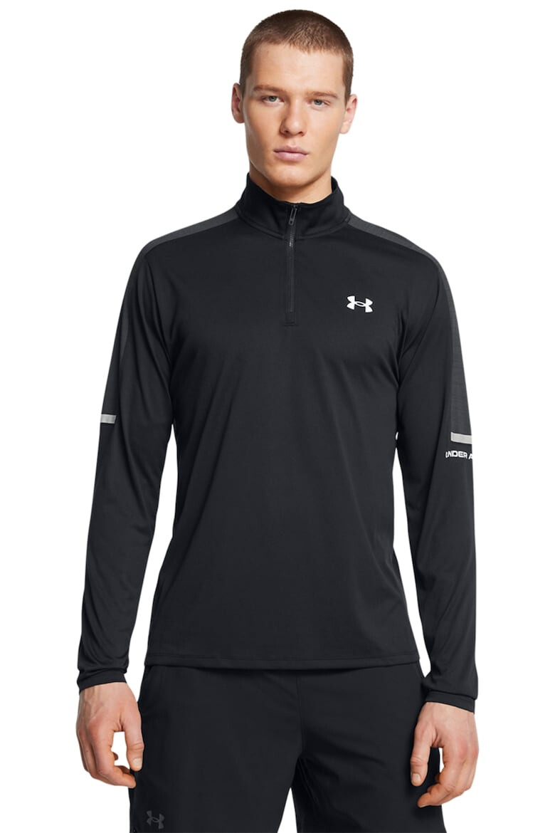 Under Armour Фитнес блуза Core+ Tech с къс цип - Pepit.bg