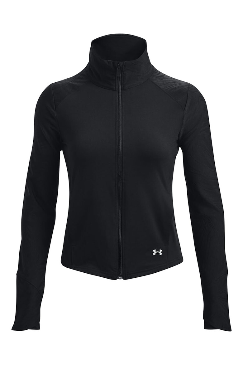 Under Armour Фитнес блуза Meridian с цип и цепки за палците - Pepit.bg