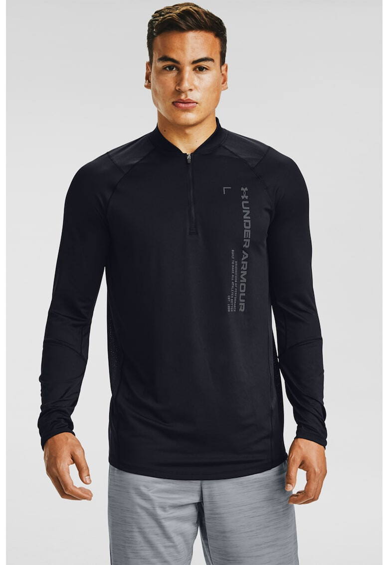 Under Armour Фитнес блуза с десен и лого - Pepit.bg