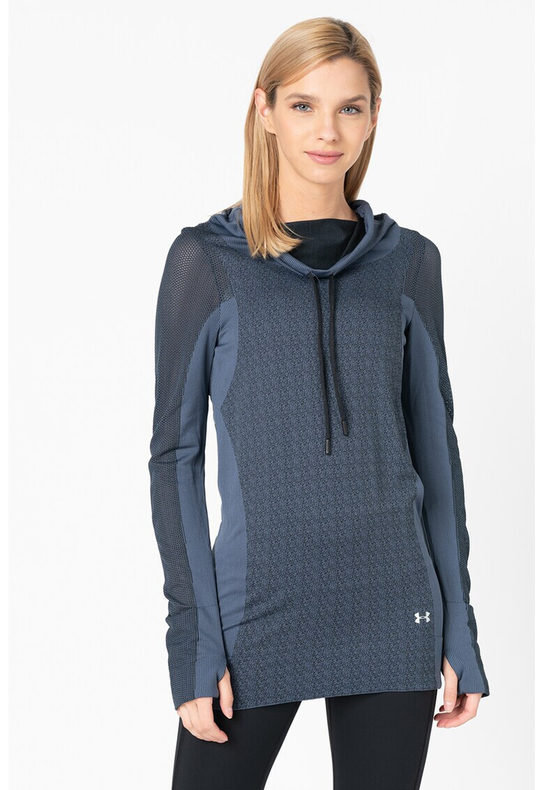 Under Armour Фитнес блуза с мрежести панели - Pepit.bg
