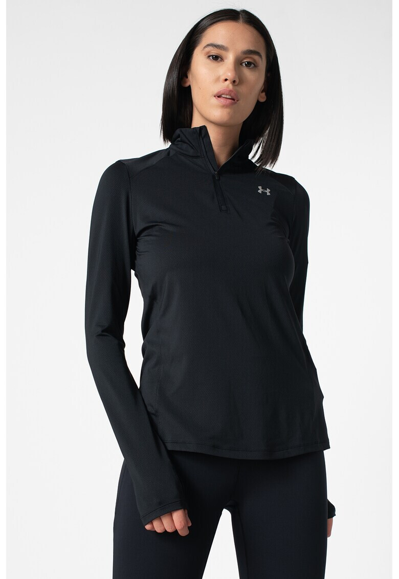 Under Armour Фитнес блуза Speed Stride с къс цип - Pepit.bg