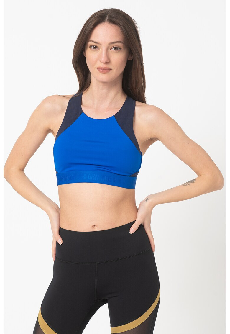 Under Armour Фитнес бюстие с мрежести елементи - Pepit.bg