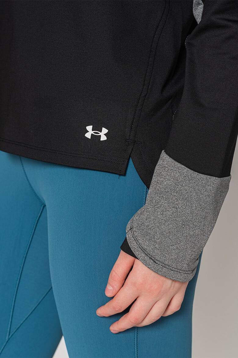 Under Armour Фитнес худи ColdGear с дизайн с цветен блок - Pepit.bg