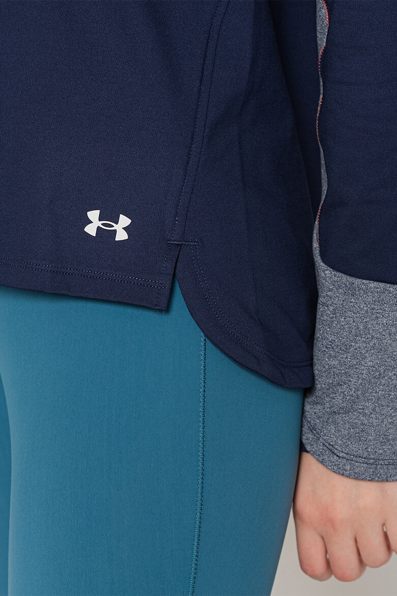 Under Armour Фитнес худи ColdGear с дизайн с цветен блок - Pepit.bg