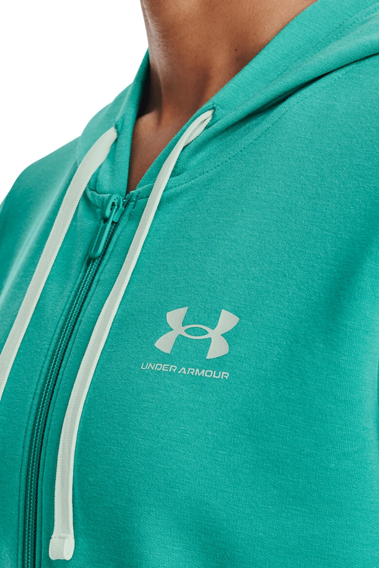 Under Armour Фитнес худи Rival с лиосел и цип - Pepit.bg