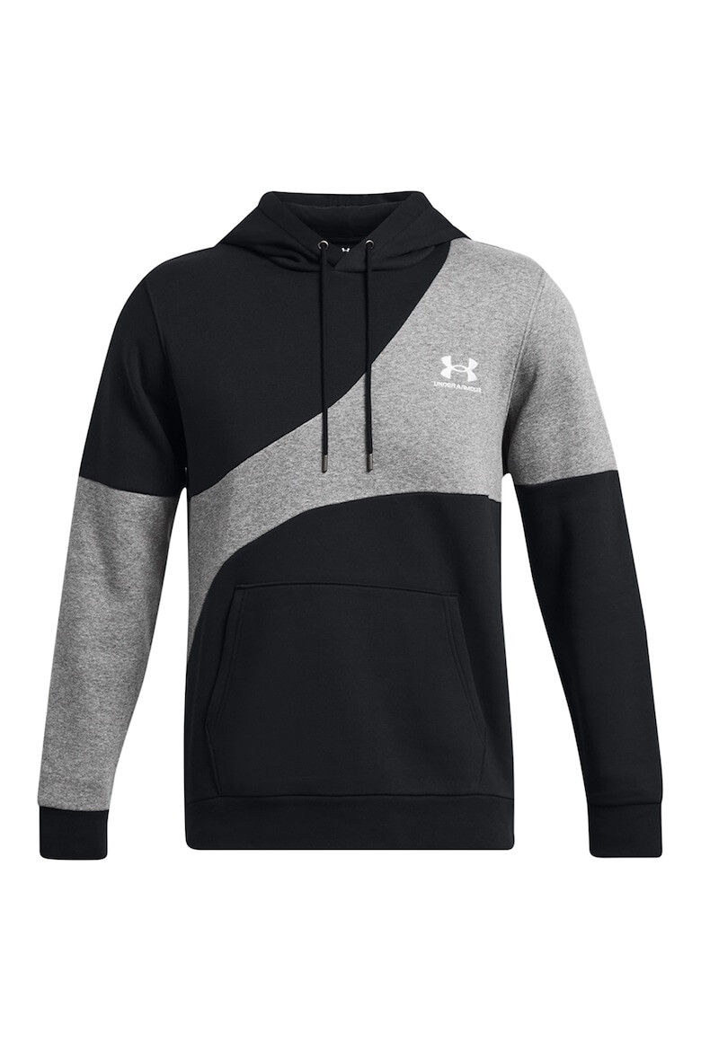 Under Armour Фитнес худи Essential FLC Blocked с джоб кенгуру - Pepit.bg